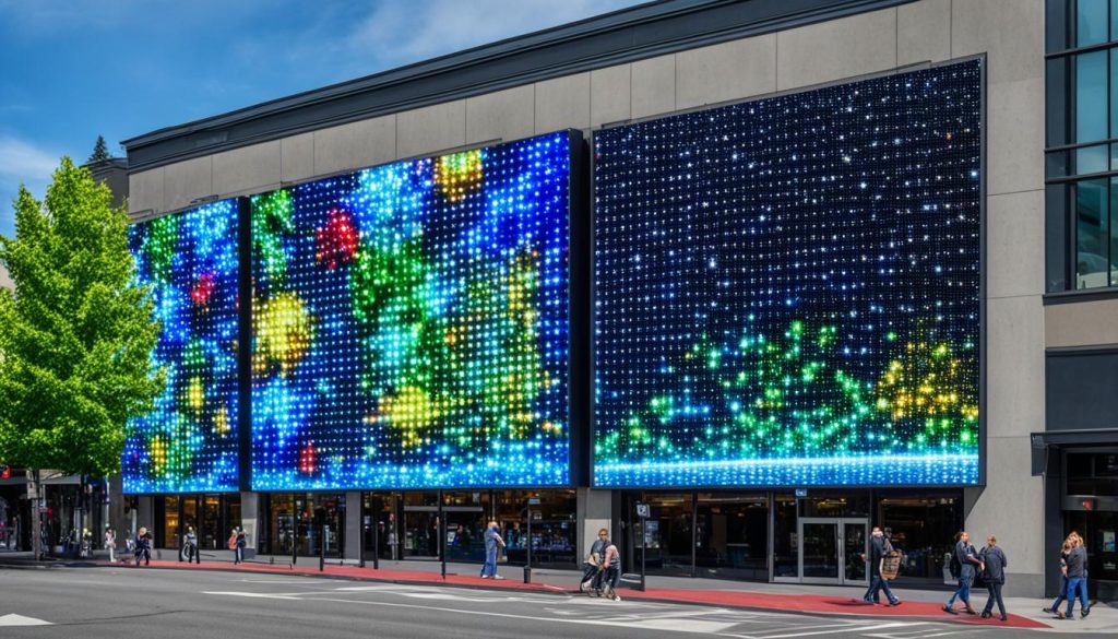 LED Wall for Storefront Advertising in Bellevue