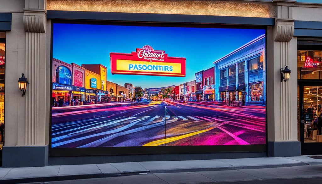 LED Wall for Storefront Advertising in Fremont