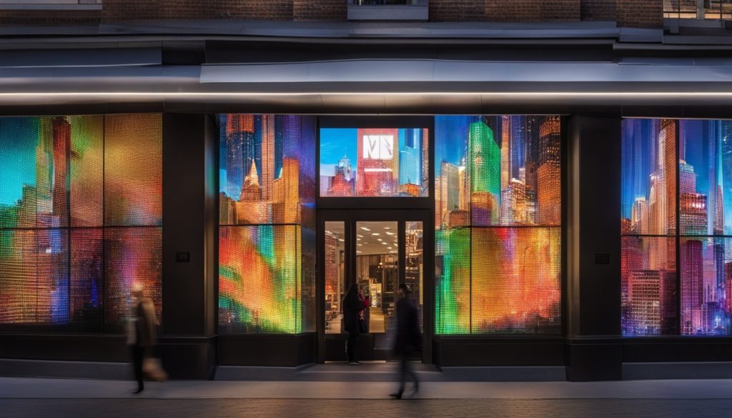 LED Wall for Storefront Advertising in Grand Island