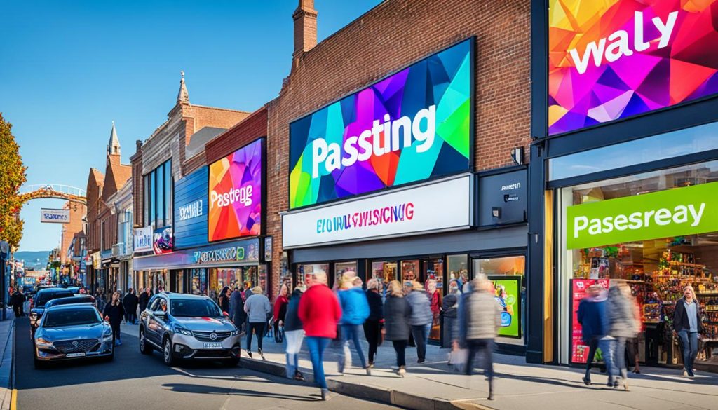 LED Wall for Storefront Advertising in Hastings