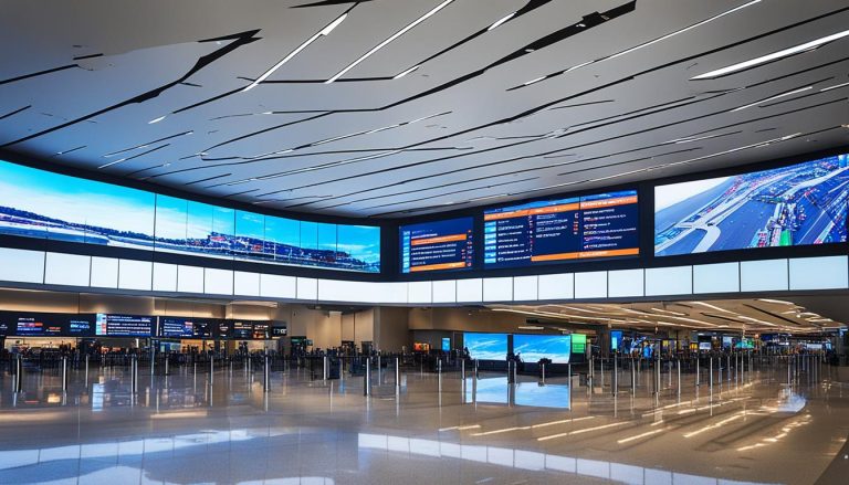 LED Wall for Airports in New Britain