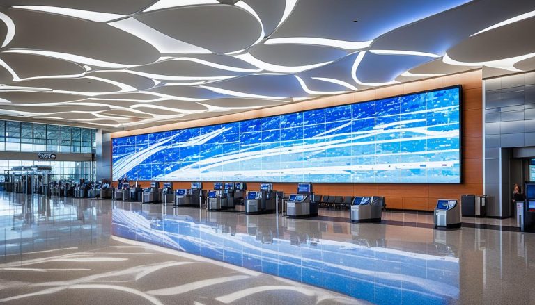 LED Wall for Airports in Waterbury