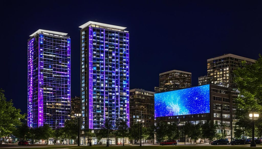 LED Wall for Apartment Buildings in Evanston