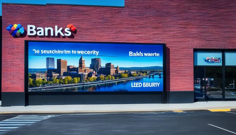 LED Wall for Banks in Waterbury