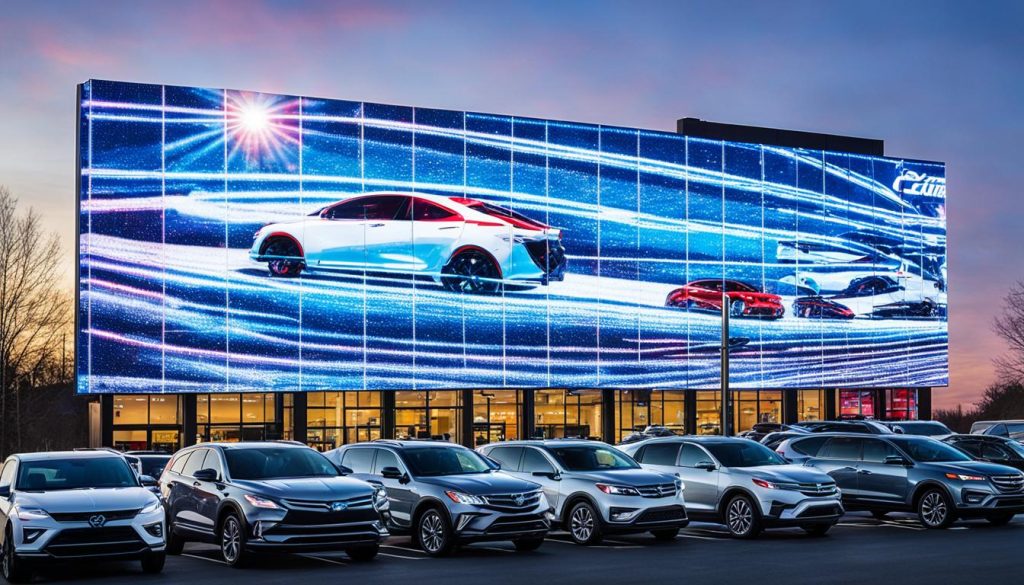 LED Wall for Car Dealerships in Waterbury