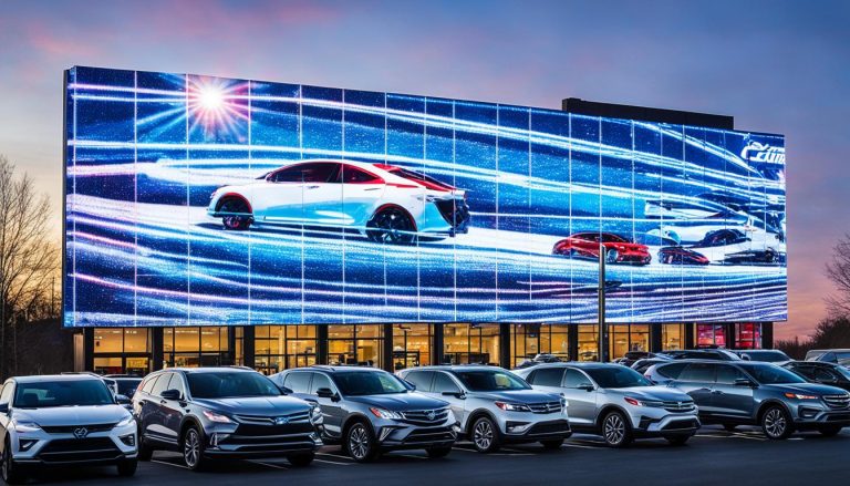 LED Wall for Car Dealerships in Waterbury