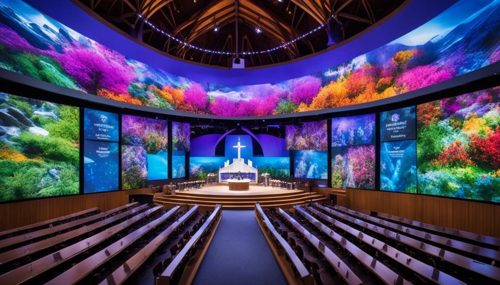 LED Wall for Churches in Evanston