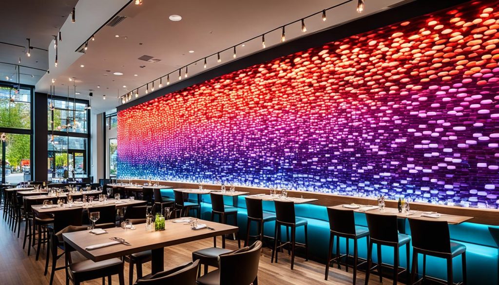 LED Wall for Restaurants, Cafes and Bars in Evanston