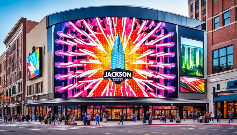 LED Wall for Storefront Advertising in Jackson