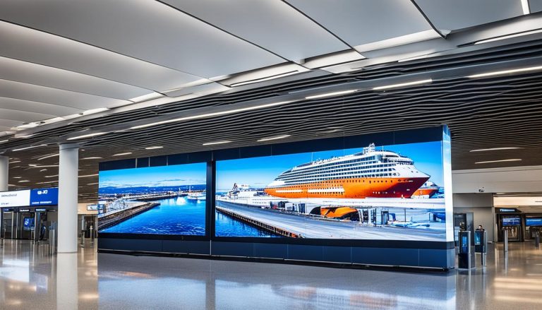 LED Wall for Airports in Havre