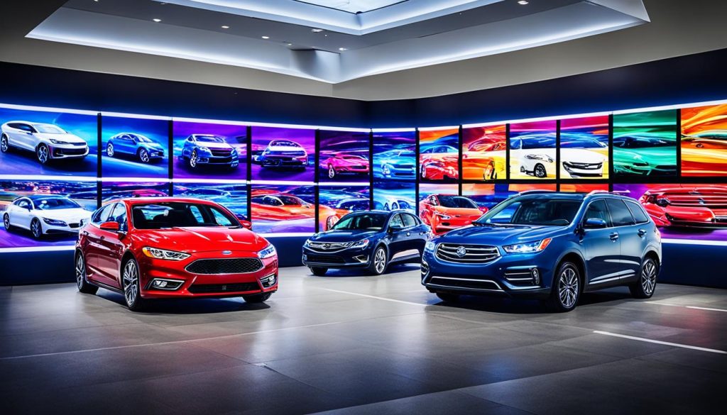 LED Wall for Car Dealerships in Columbia Falls