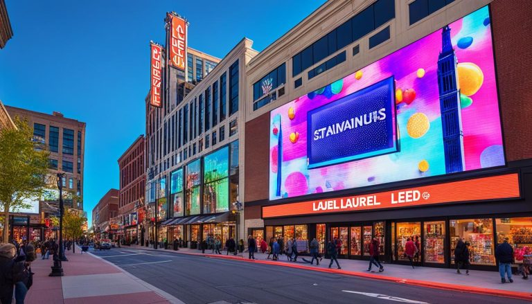 LED Wall for Storefront Advertising in Laurel