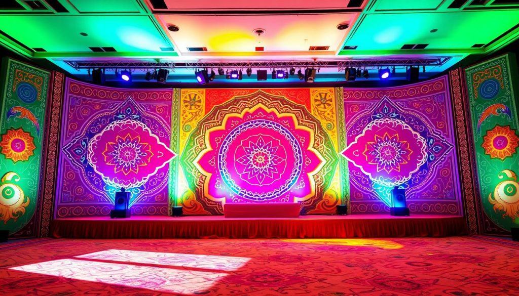 LED Backdrop for Sangeet in California City