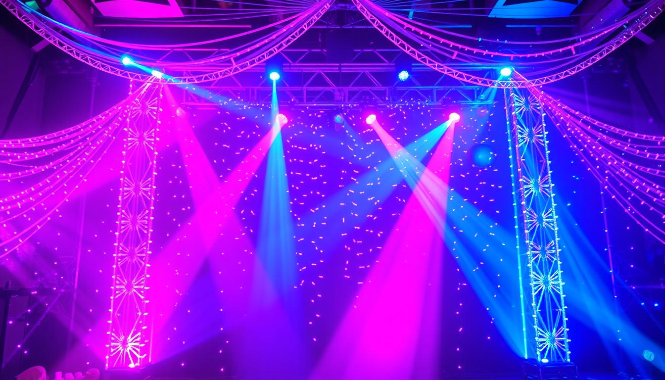 LED Backdrop for Sangeet in Lindsay
