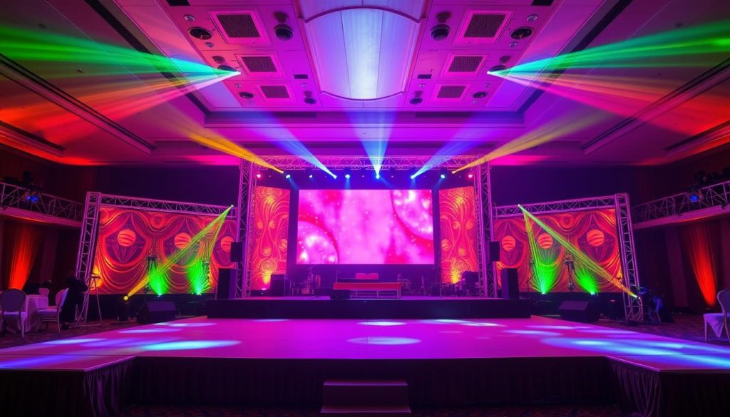 LED Stage for Sangeet in Lindsay