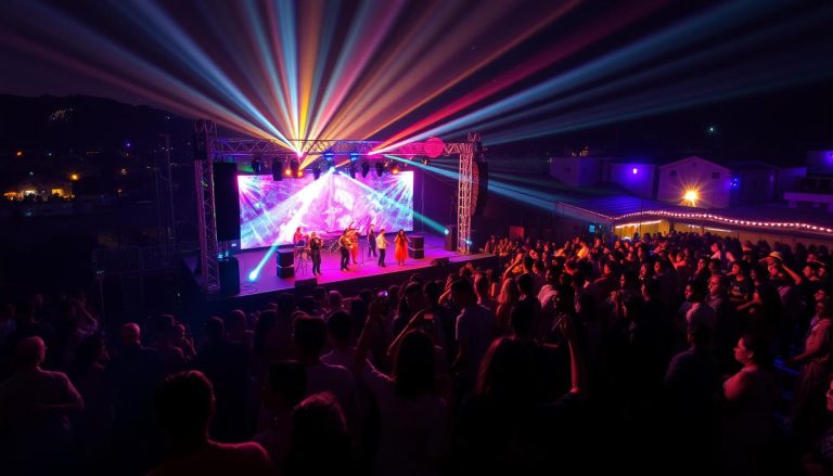 LED Stage for Sangeet in Porterville