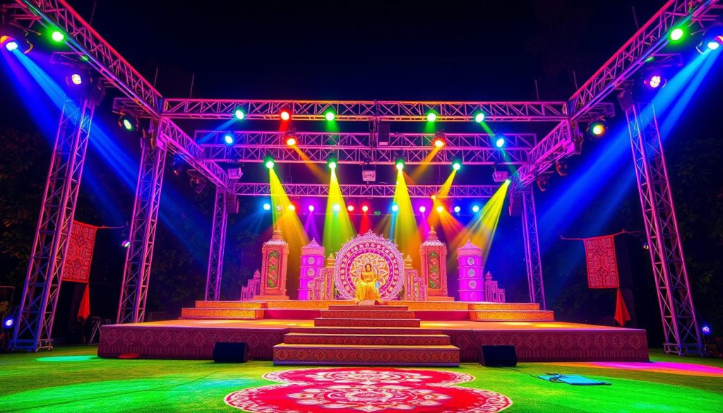 LED Stage for Sangeet in Tulare