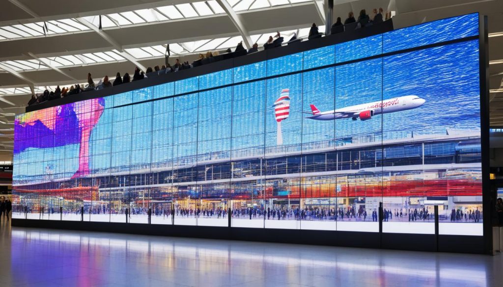 LED Wall for Airports in Bristol