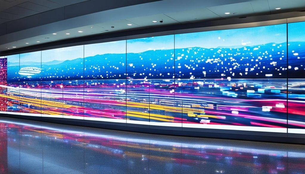 LED Wall for Airports in Milford