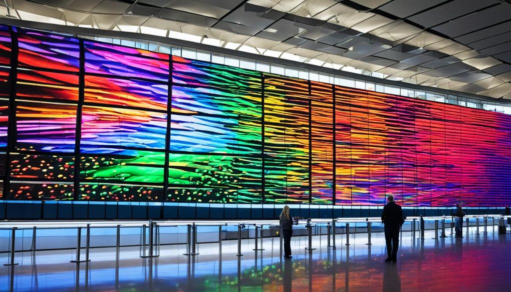 LED Wall for Airports in Worland