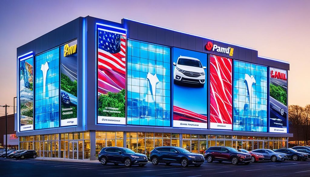 LED Wall for Car Dealerships in East Hartford