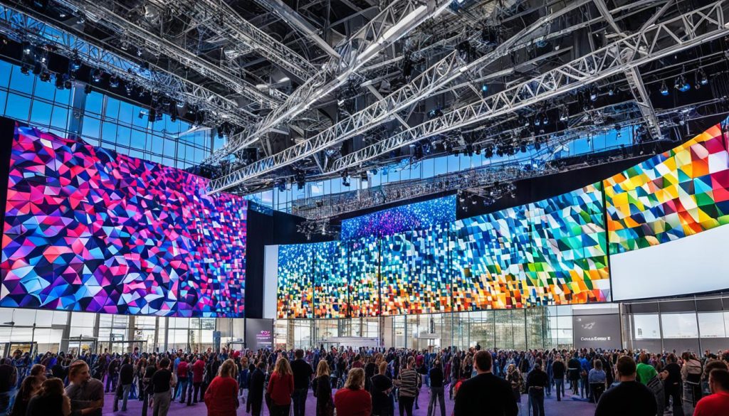 LED Wall for Conventions in Milford