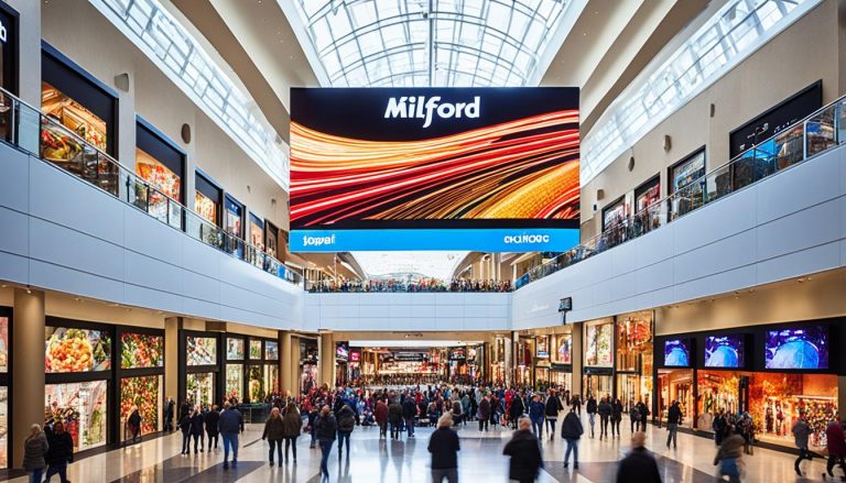 LED Wall for Shopping Malls in Milford