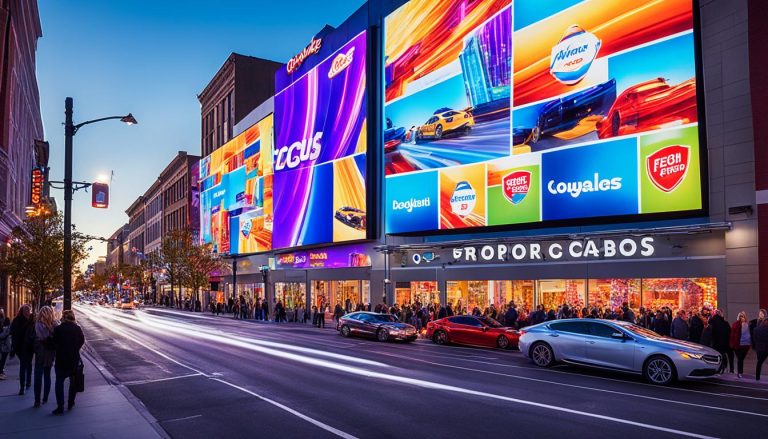 LED Wall for Storefront Advertising in Douglas