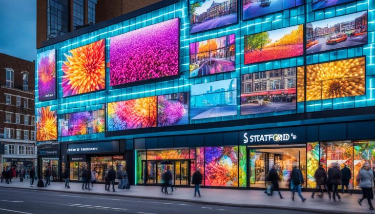 LED Wall for Storefront Advertising in Stratford