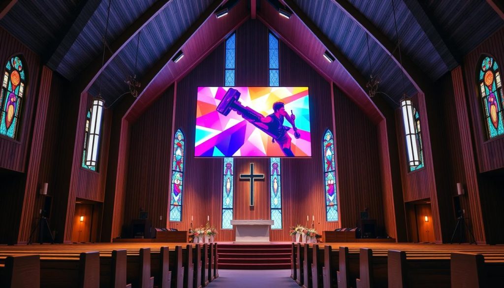 LED Screen for Church in Goffstown