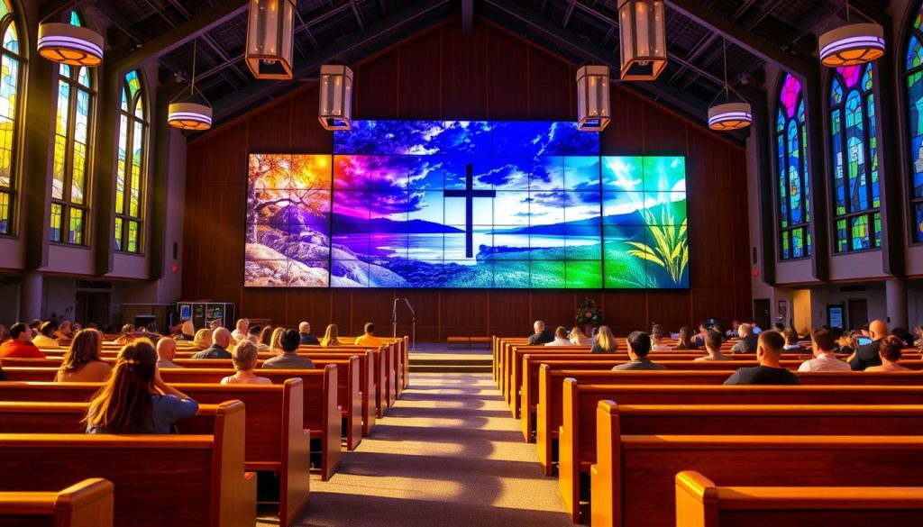 LED Wall for Church in Bedford