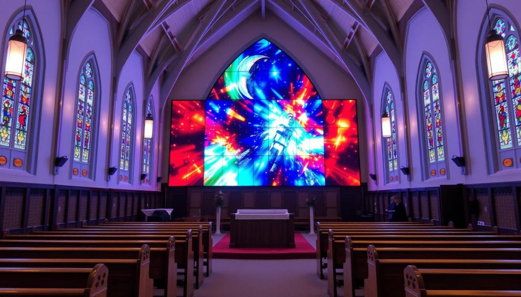 LED Wall for Church in Dover