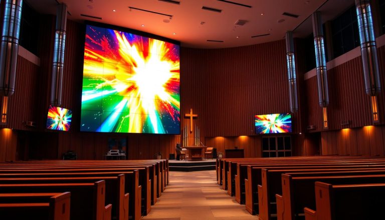 LED Wall for Church in Goffstown