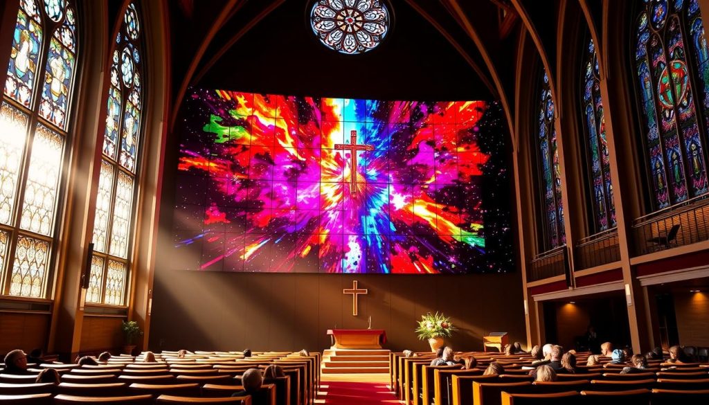 LED Wall for Church in Keene