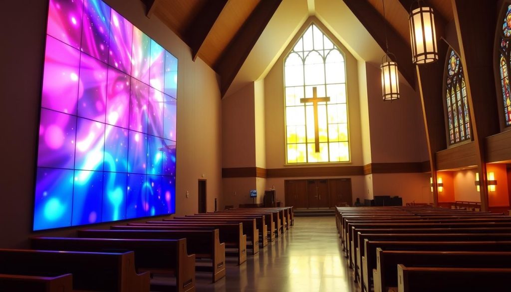 LED Wall for Church in Laconia