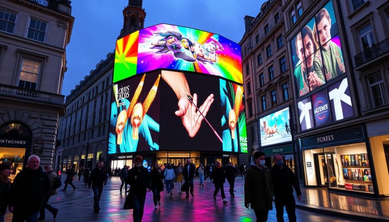 Large LED wall system in Derry