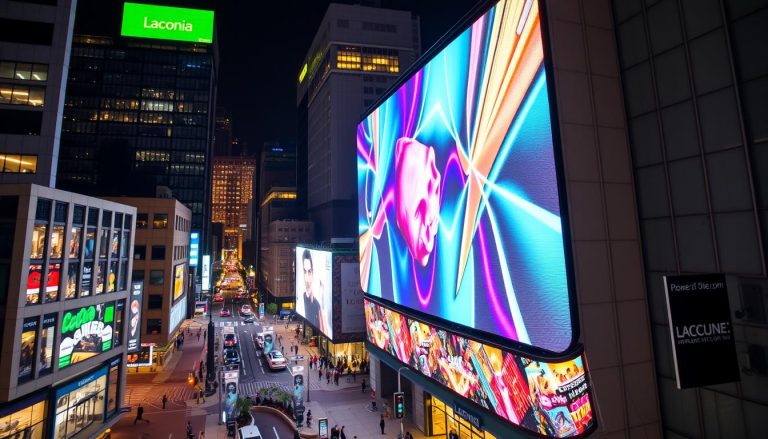 Large LED wall system in Laconia