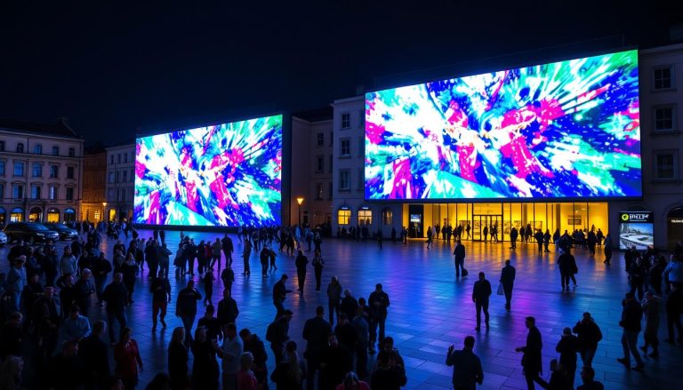 Large LED wall system in Londonderry