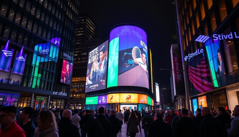 Large LED wall system in Manchester