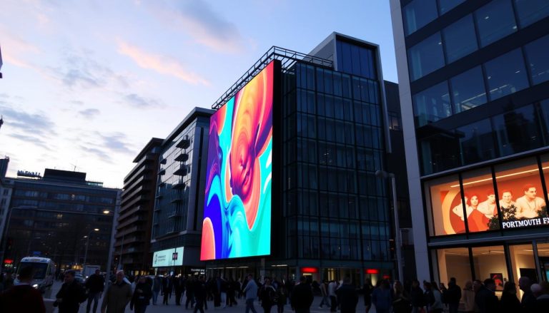 Large LED wall system in Portsmouth