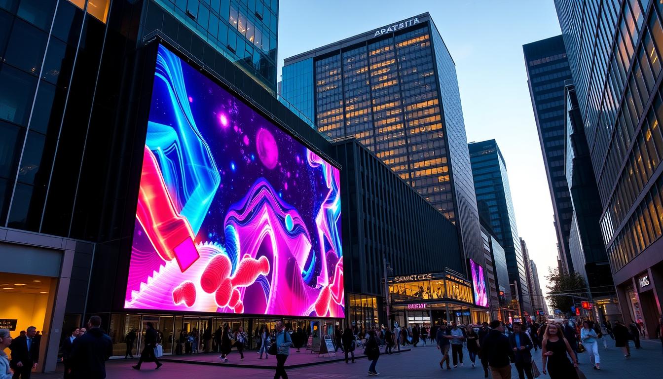 Large LED wall system in Salem