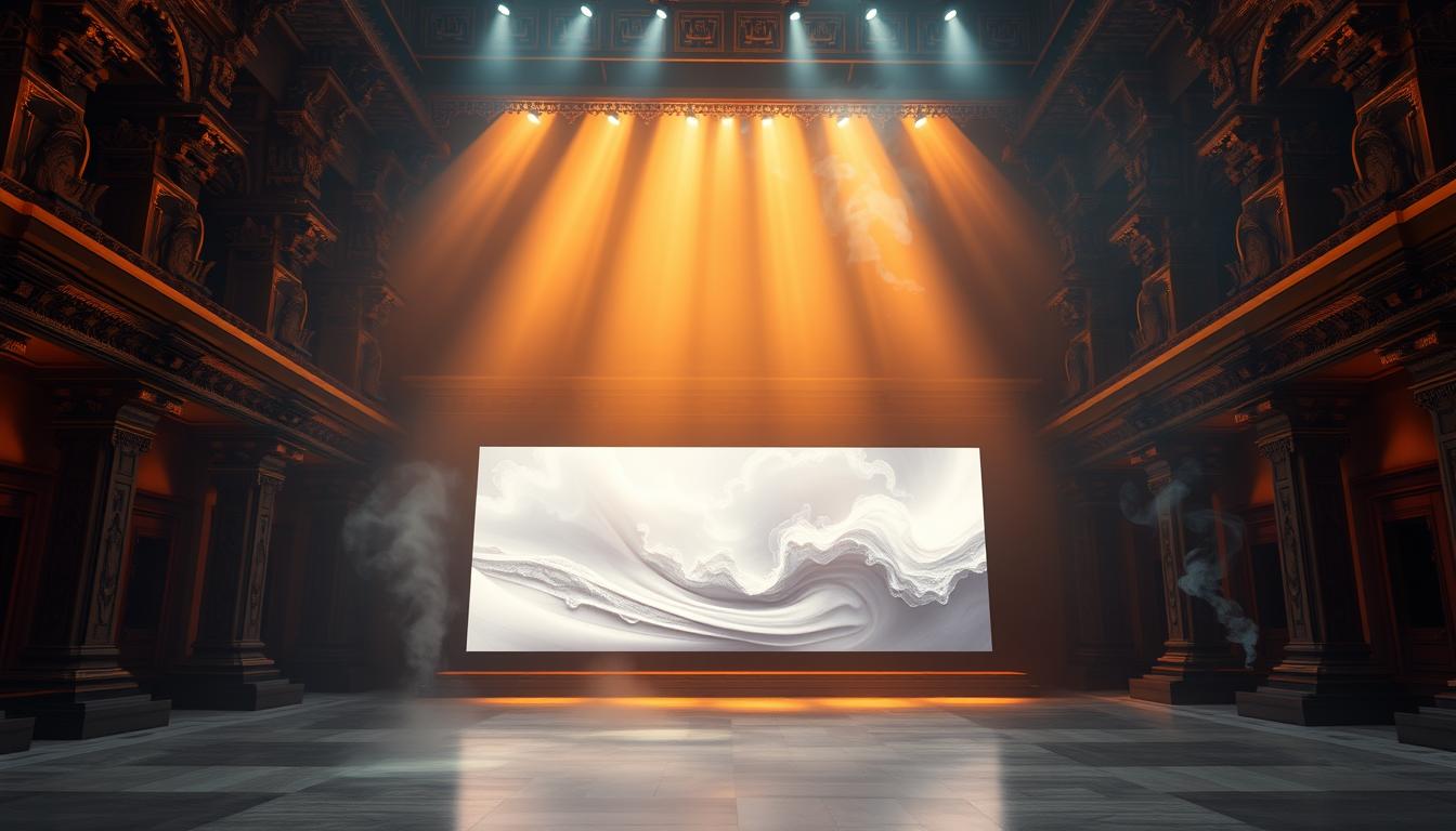 LED Screen in Temple