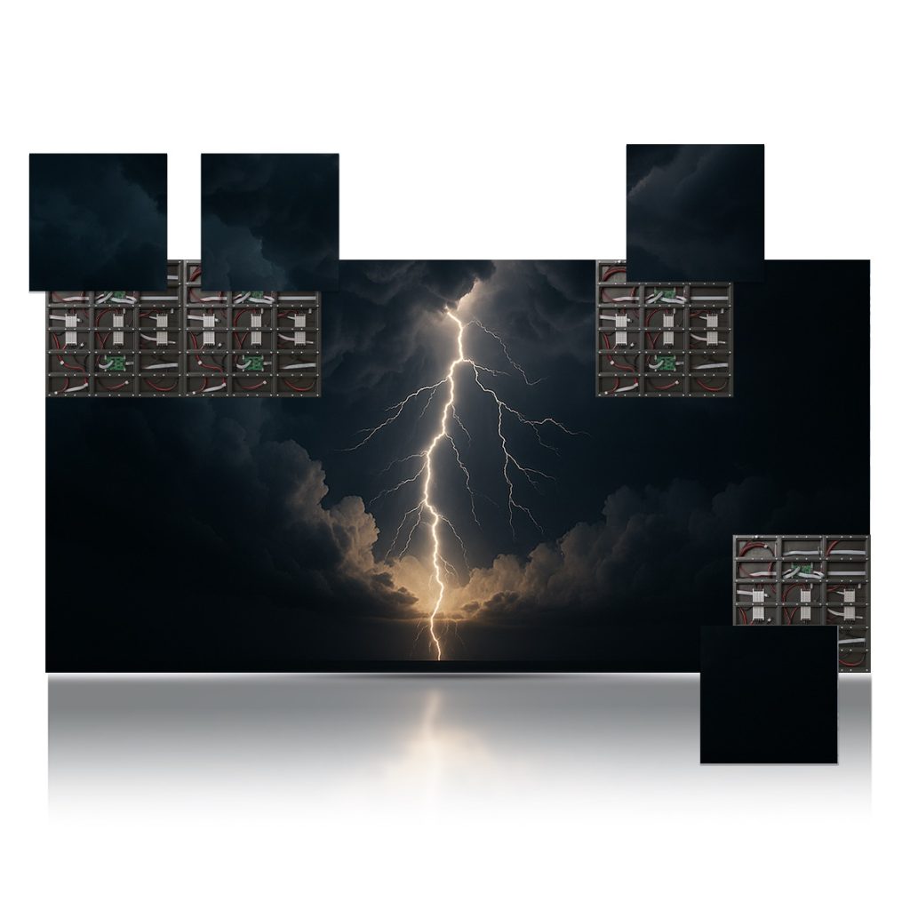 254” LUMINA 960 LED Display 2.5mm Video Wall Bundle - W18.90’ x H9.45’ LED Screen - W5.76m x H2.88m Complete Display Package for Church, Bar, Events, School and Virtual Production. HDMI Input