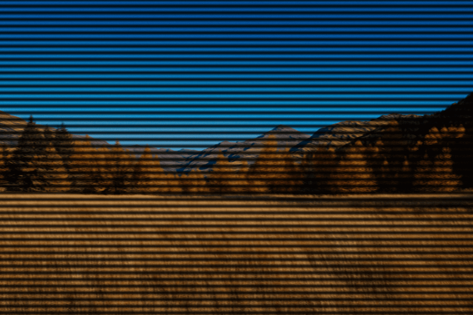 LED panel filmed before high refresh rate — visible banding